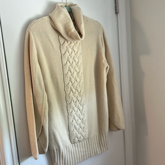 TROVATA CREAM CASHMERE/COTTON SWEATER SIZE MEDIUM - Picture 1 of 5